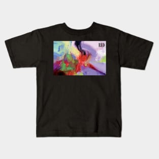 RED, abstract expressionism Kids T-Shirt